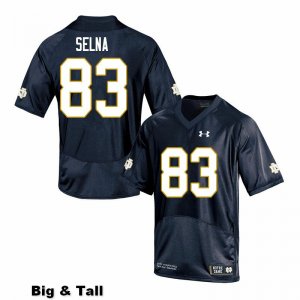 Notre Dame Fighting Irish Men's Charlie Selna #83 Navy Under Armour Authentic Stitched Big & Tall College NCAA Football Jersey PUZ2599CM